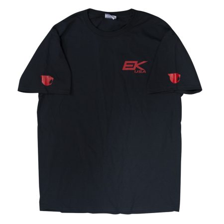 EK USA T-Shirt (100% Cotton) - Black/Red