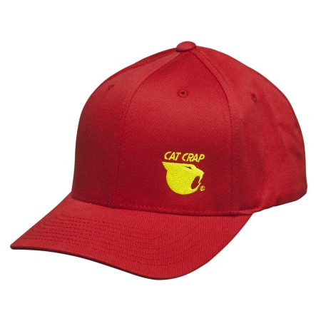 Cat Crap Flex Fit Hat – Red/Yellow