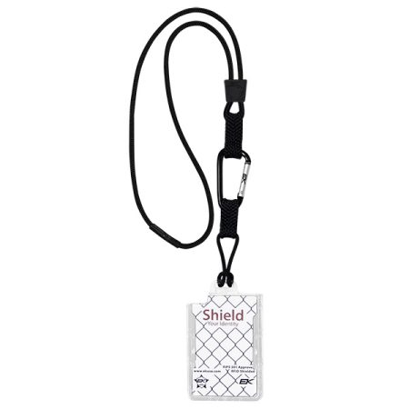 Credential Holder W/Carabiner Hook