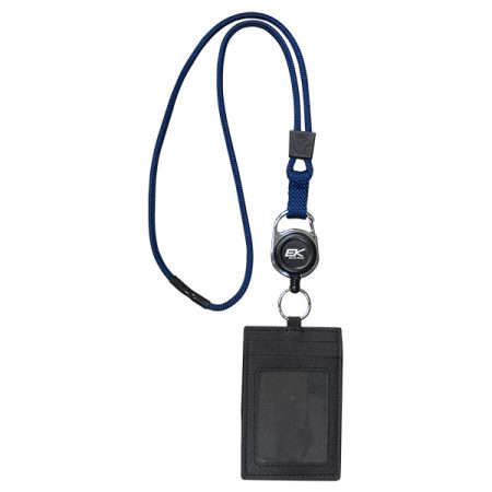 Ballistic Multi Card Holder w/Carabiner Retractable Reel & Detachable Credential Holder