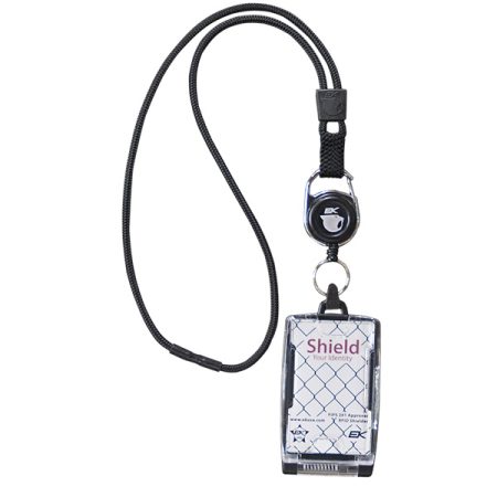 One Hander w/carabiner retract reel & detachable credential hldr/FIPS 201 approved